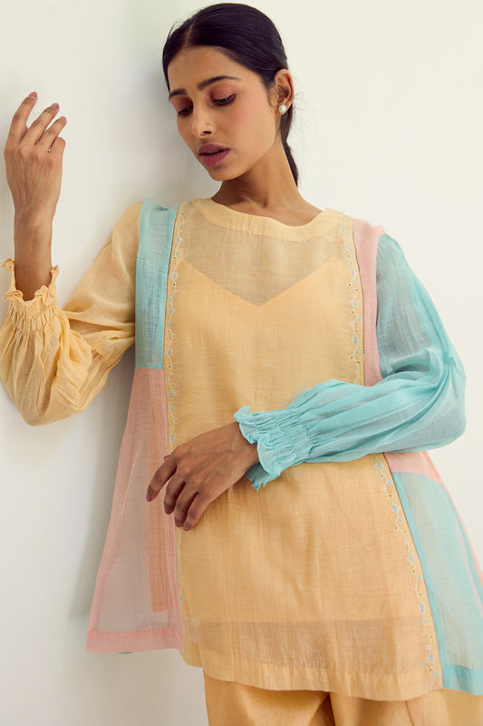 KATE Mul chanderi top