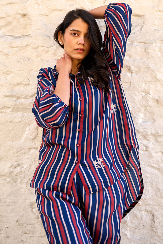 Gwen viscose tabby shirt