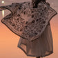 Hand block printed stole ivory