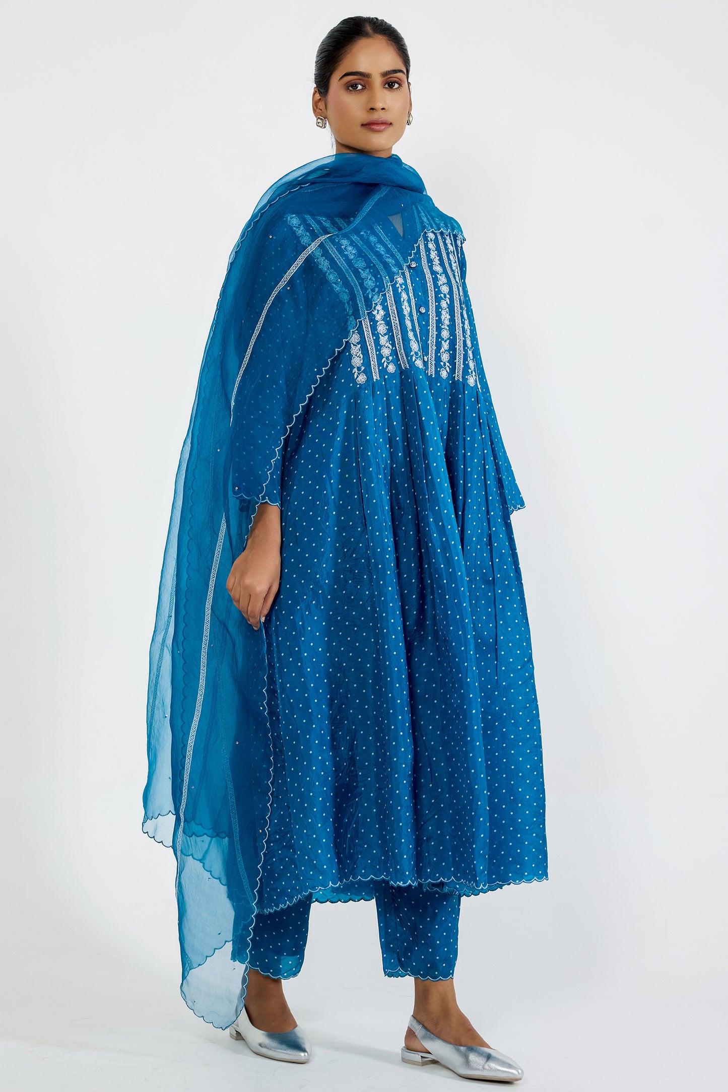 Silk organza dupatta