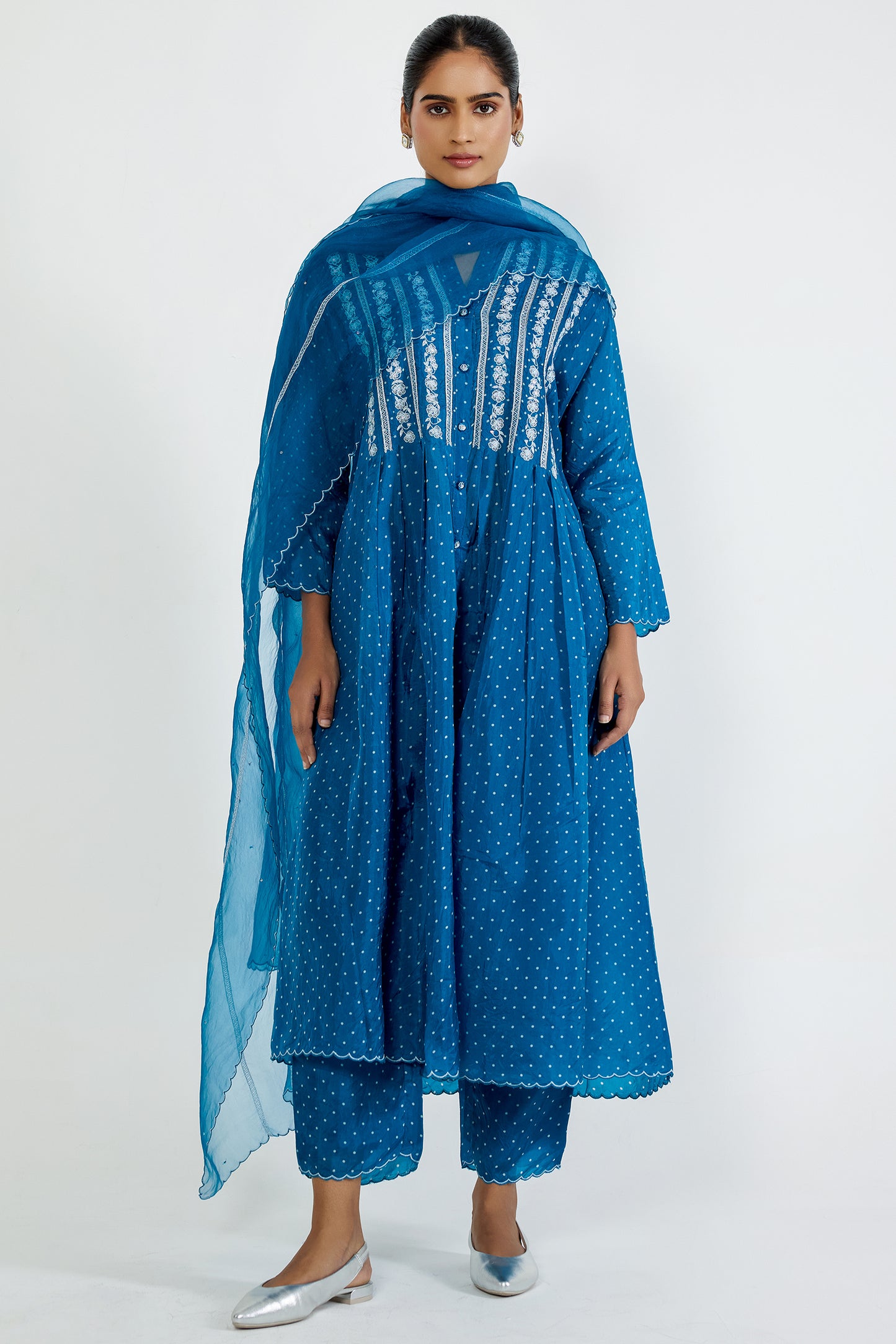 Silk organza dupatta