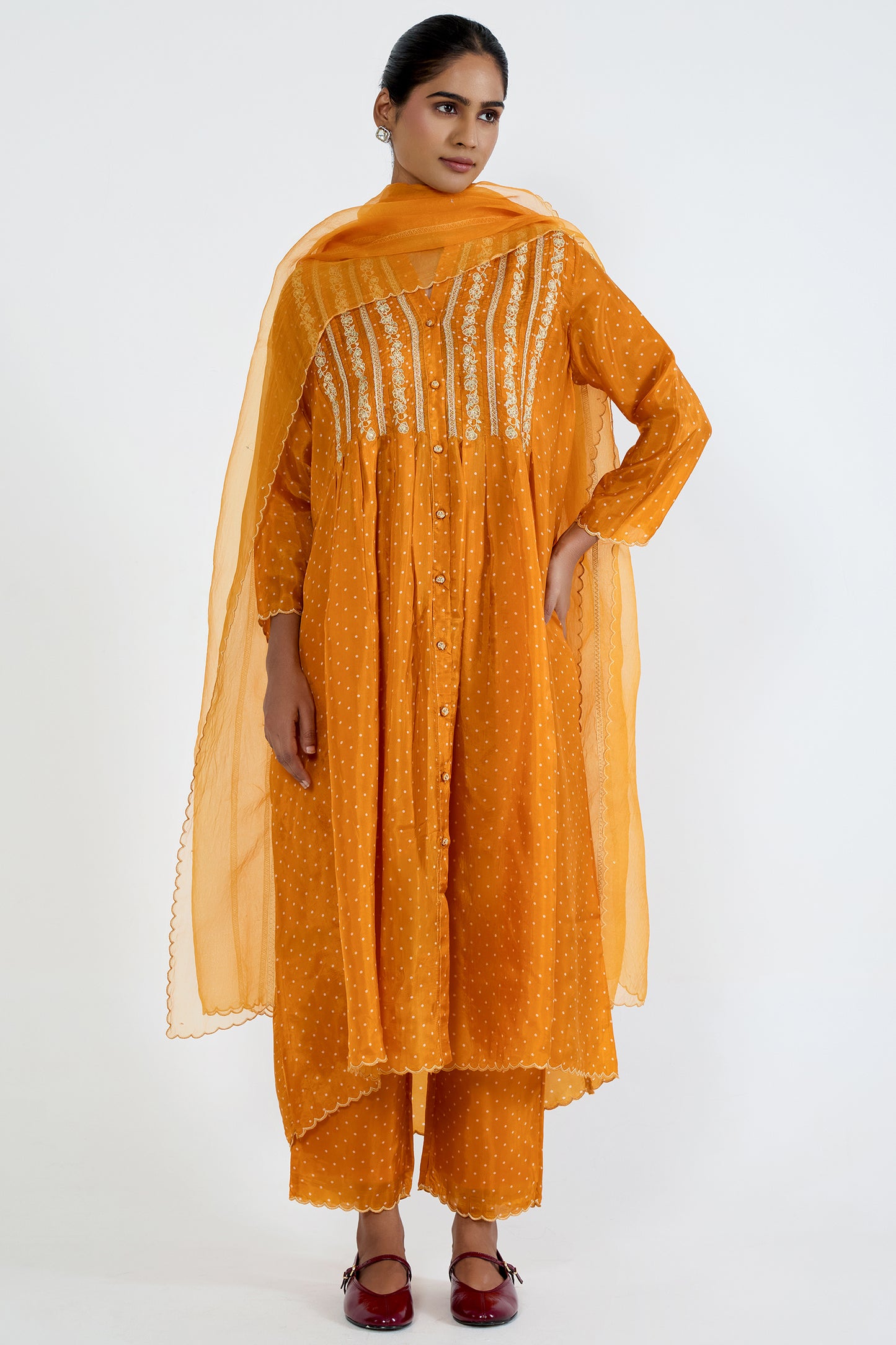 Silk organza dupatta