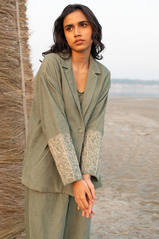 Pote corduroy jacket green