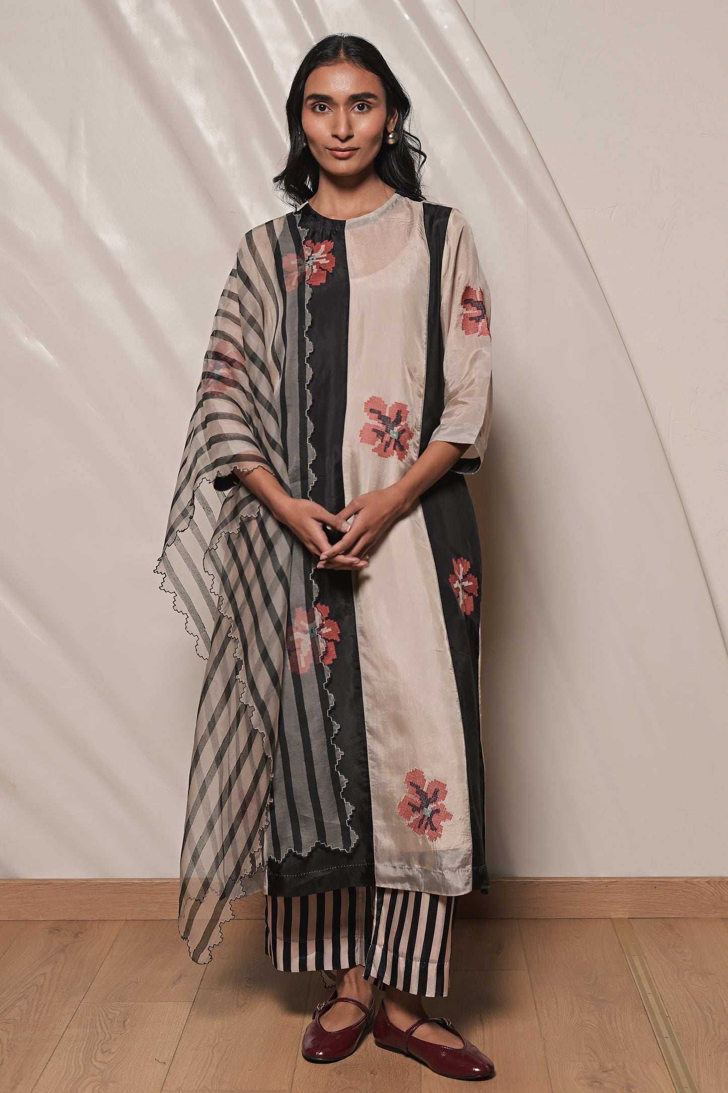 Silk organza dupatta