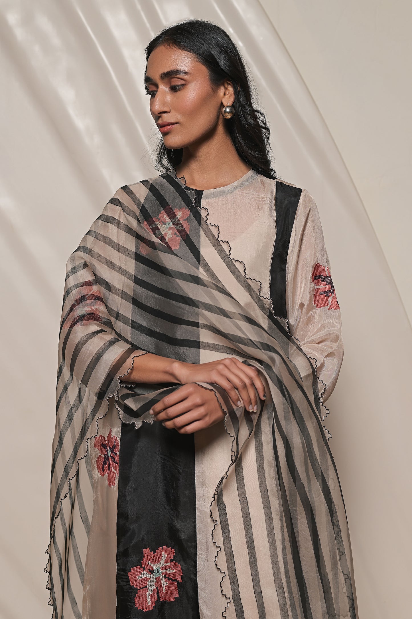 Silk organza dupatta