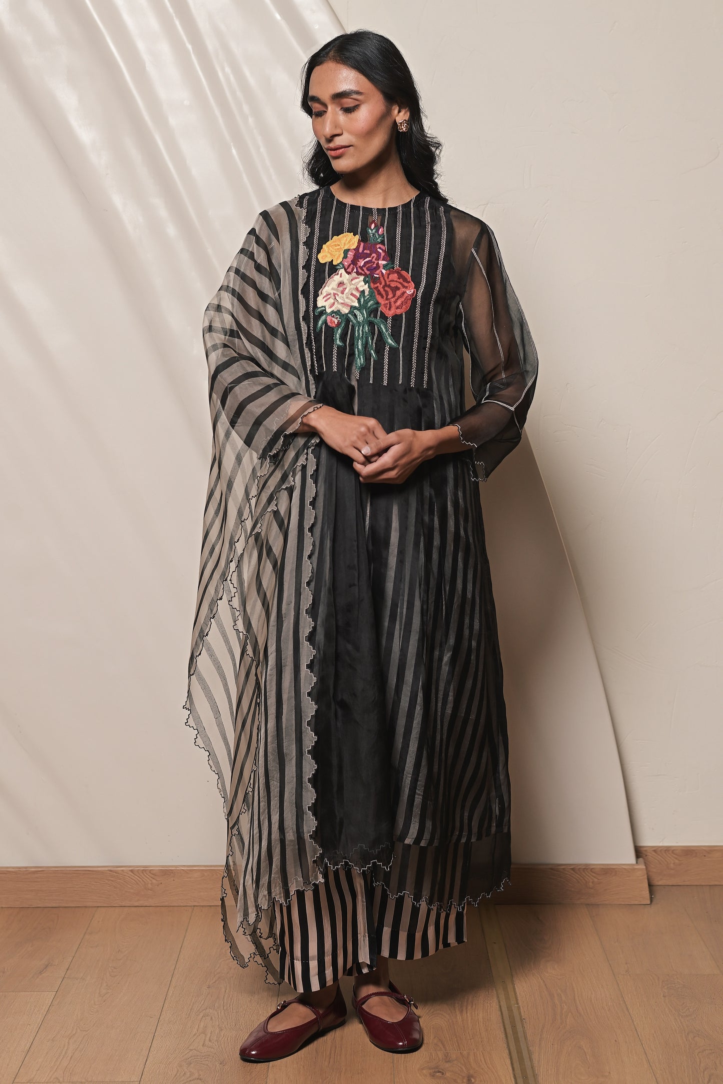 Cheryl Set (Cheryl Dress+Carly Trousers+Dupatta)