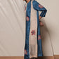 Nell Set (Nell Kurta+Carly Striped Trousers+Silk Organza Dupatta)