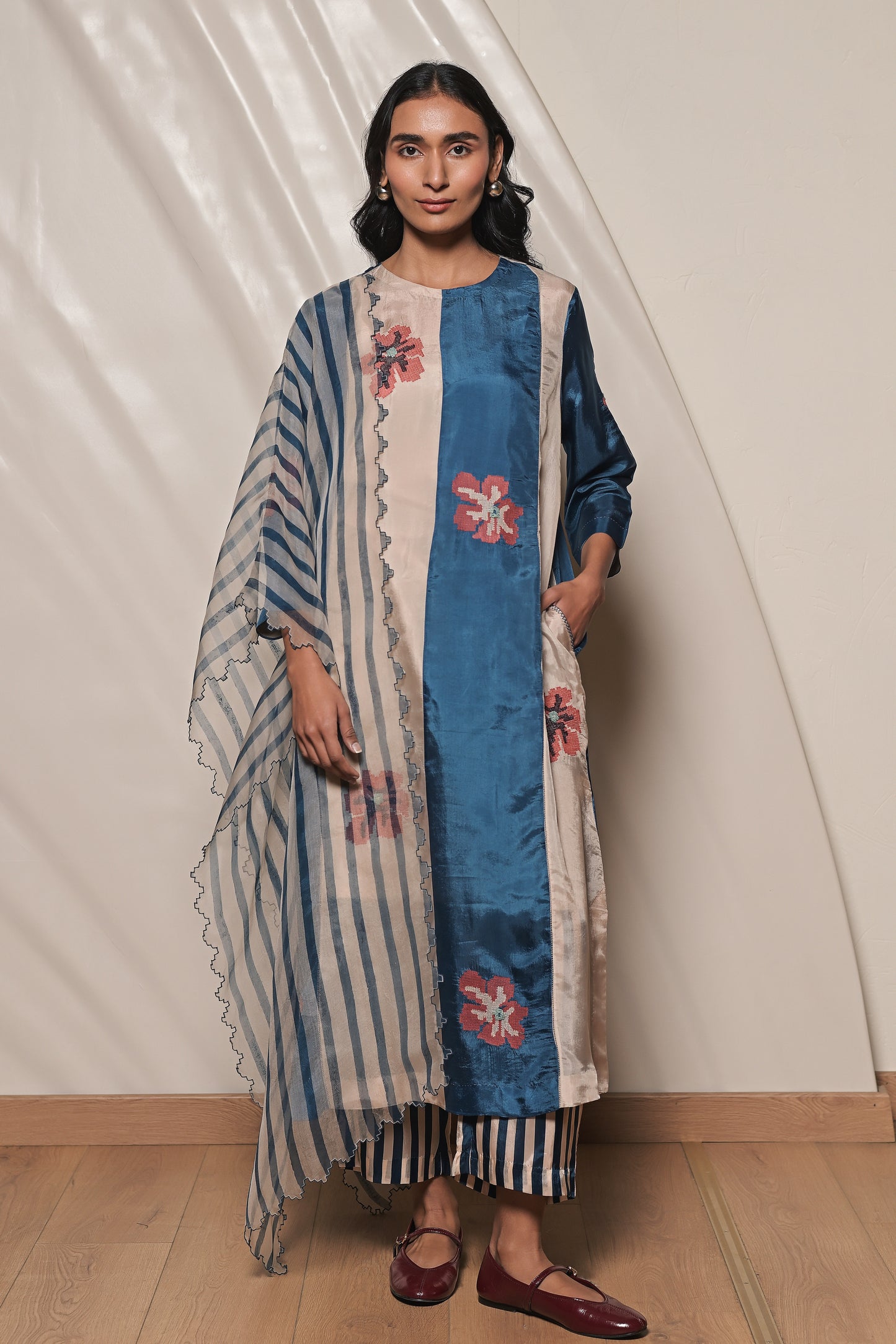 Silk organza dupatta
