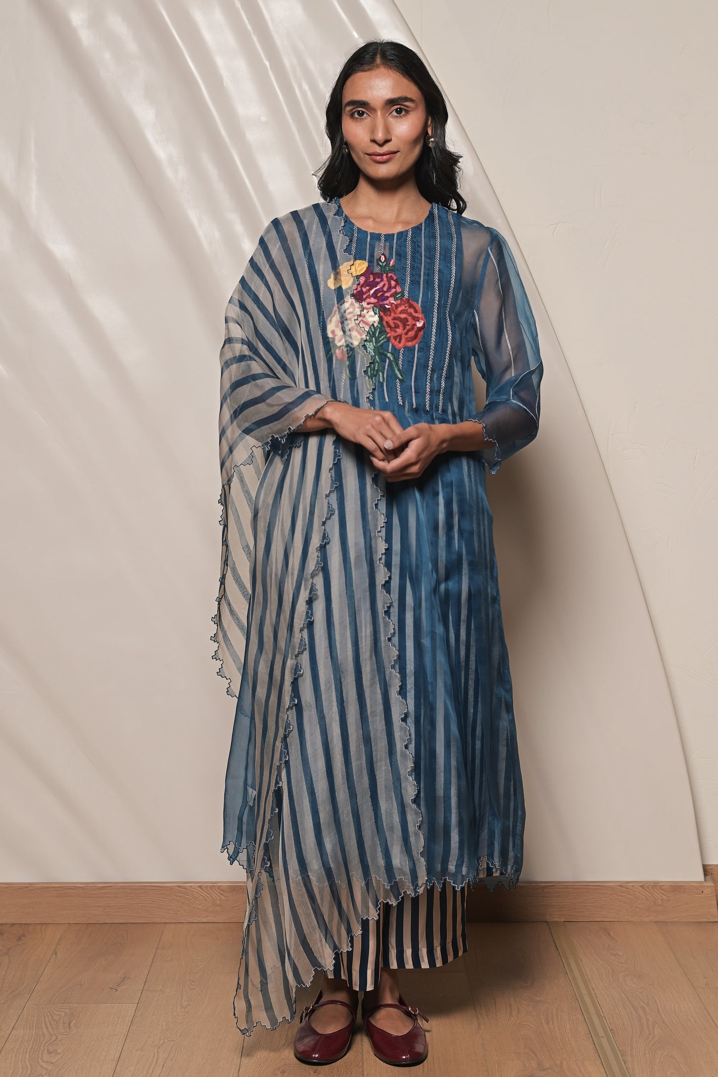 Silk organza dupatta