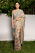 Silk organza multi stripes saree
