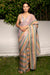 Silk organza multi stripes saree