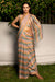 Silk organza multi stripes saree