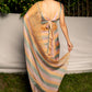 Silk organza multi stripes saree