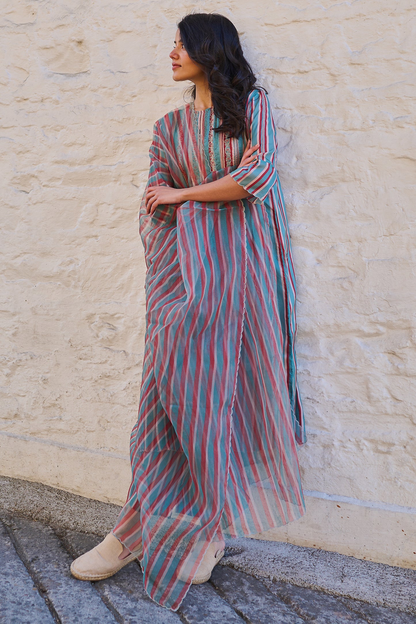 Silk organza dupatta