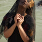Silk organza stole