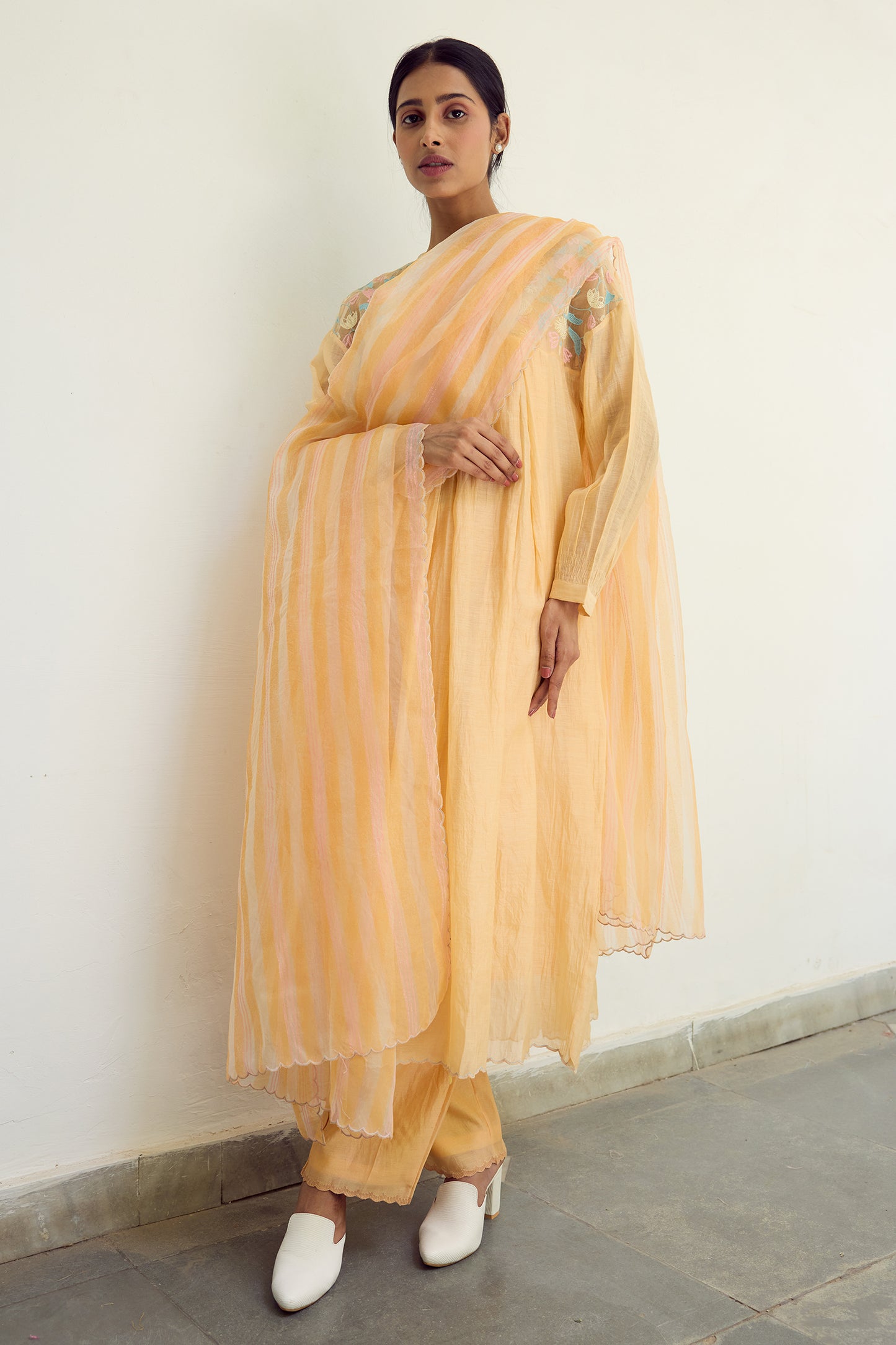 Silk organza dupatta