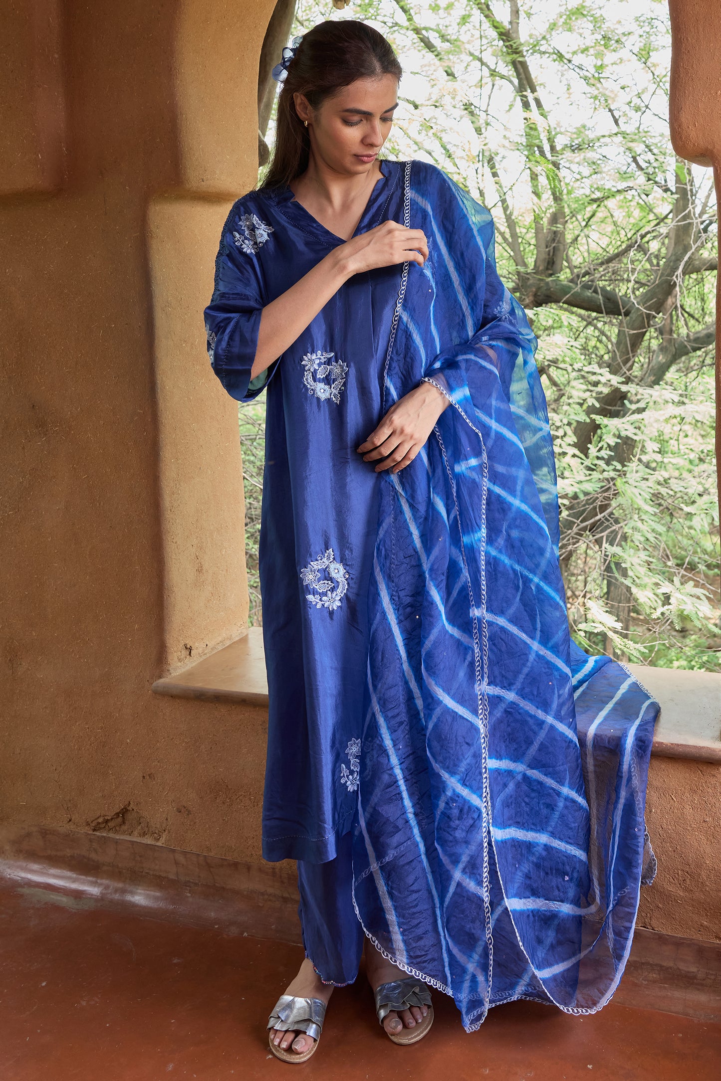 Silk organza Dupatta