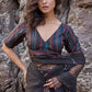 Back open blouse