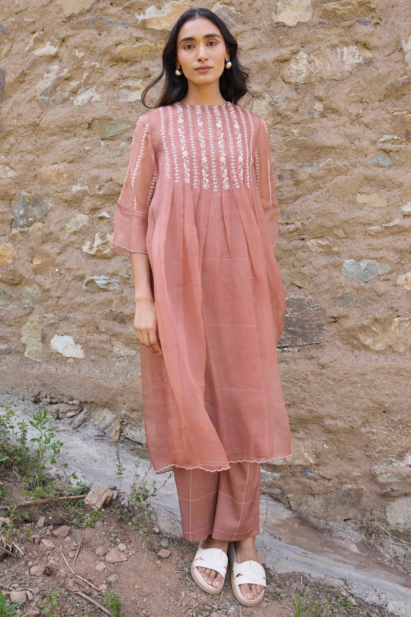 Cheryl Set (Cheryl Dress+Carly Trousers+Dupatta)