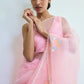 Silk organza saree