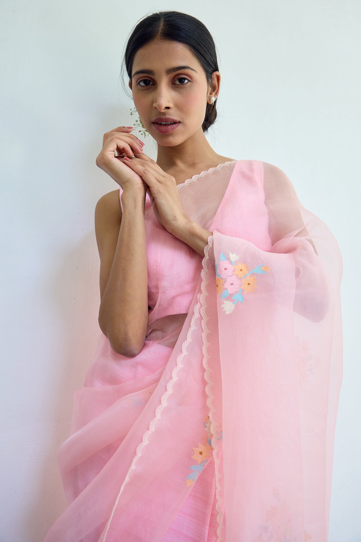 Silk organza saree