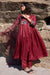 Silk organza block printed striper dupatta