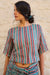 Striper viscose tabby blouse