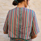 Striper viscose tabby blouse