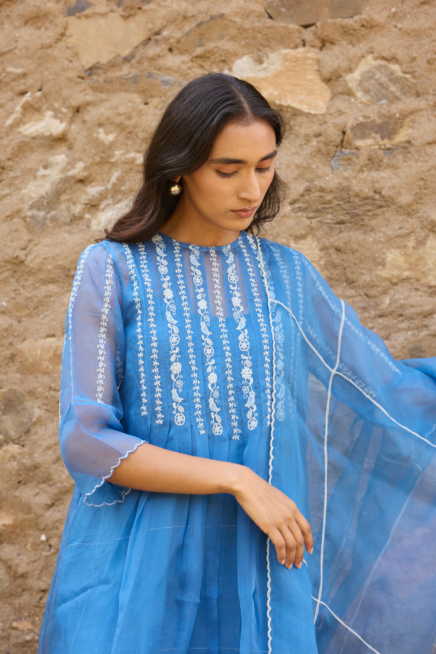 Cheryl Set (Cheryl Dress+Carly Trousers+Dupatta)